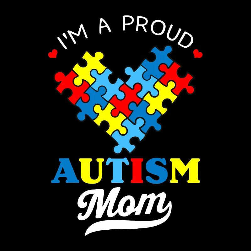 Ich bin eine stolze Mutter Autismus-Bewusstsein Autistisches Herz