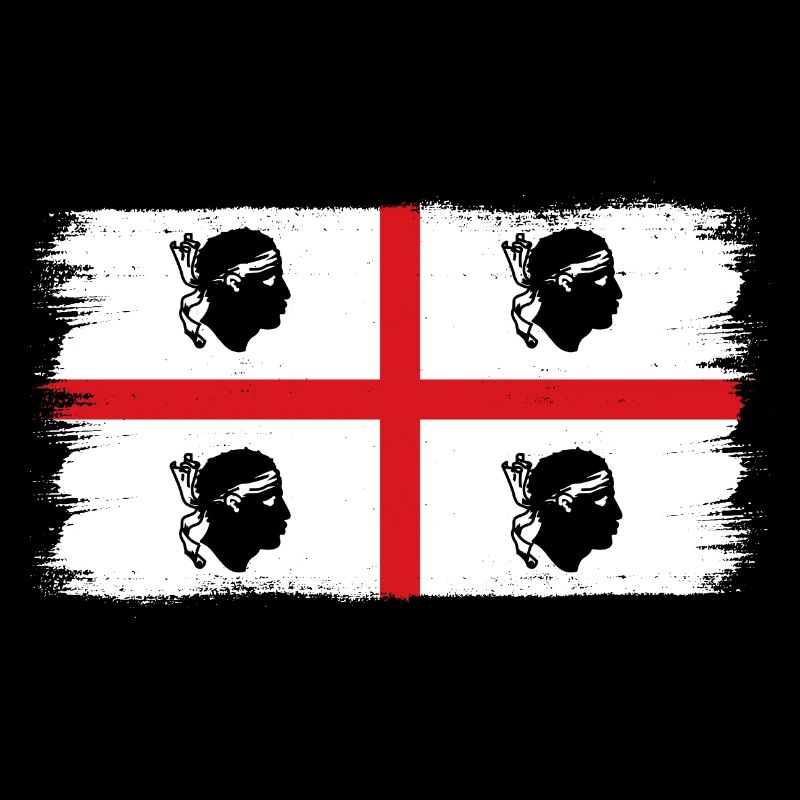 Drapeau de la Sardaigne Drapeau sarde Drapeau de la Sardaigne