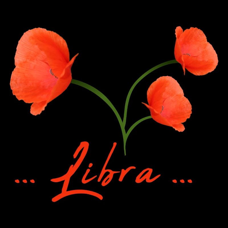 Waage Sternzeichen Waage Mohnblume Mohn