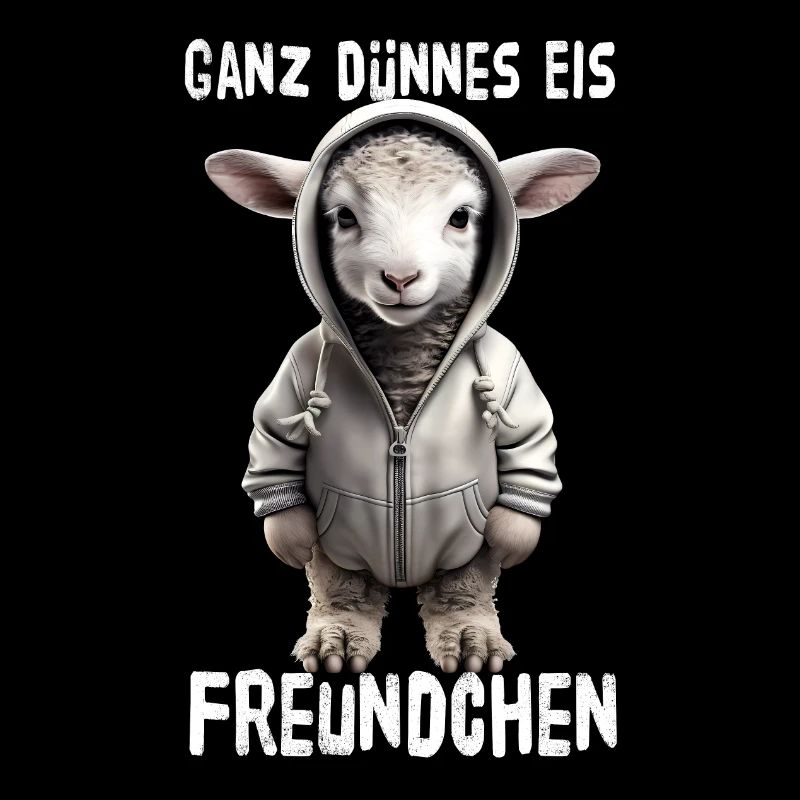 Ganz Dünnes Eis Freundchen Schaf