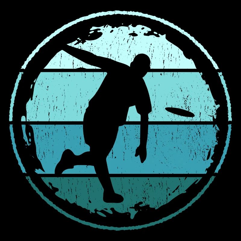 Retro Disc Golf Player Disc Golf Disc Golf Player