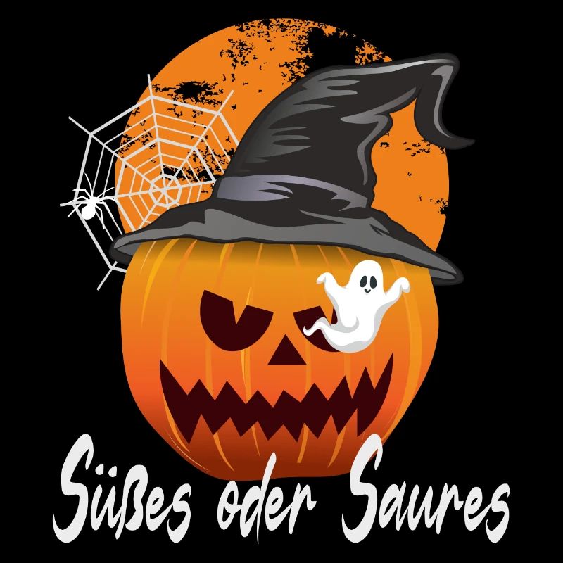 Halloween Kürbis Süßes oder Saures