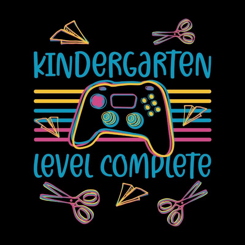 Einschulung Controller Gaming Level Kindergarten