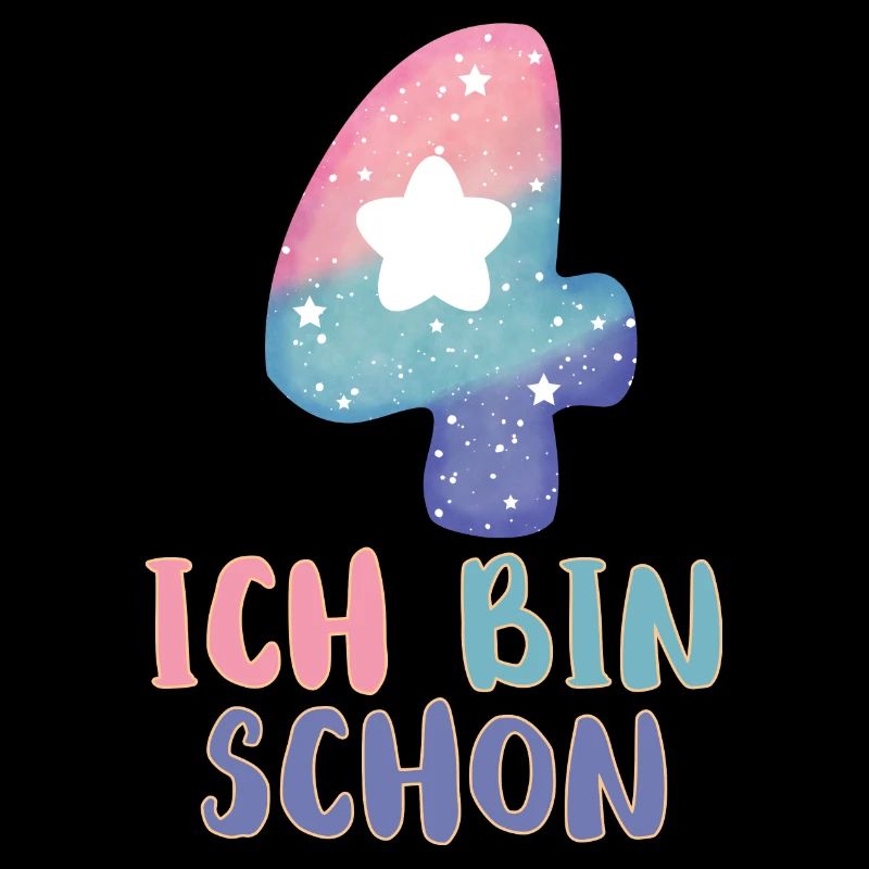 Ich bin schon 4 Geburtstag Mädchen Kinder Geschenk