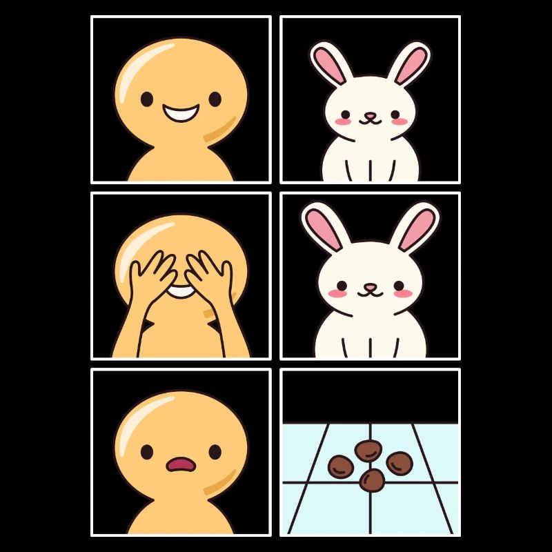 Conception de caca de lapin pour les gardiens de lapins