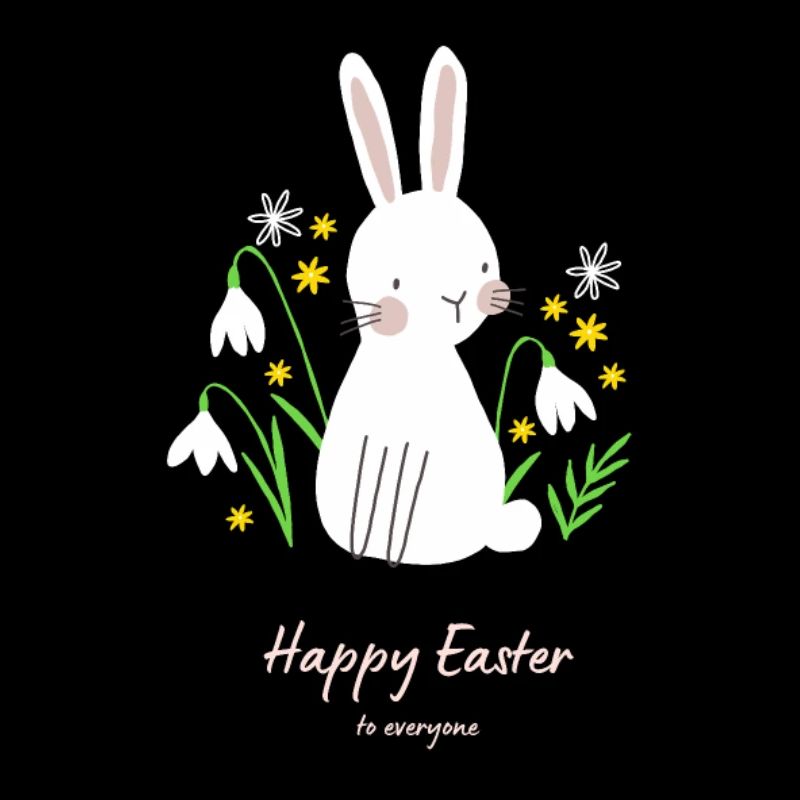 Happy Easter Cute bunny
