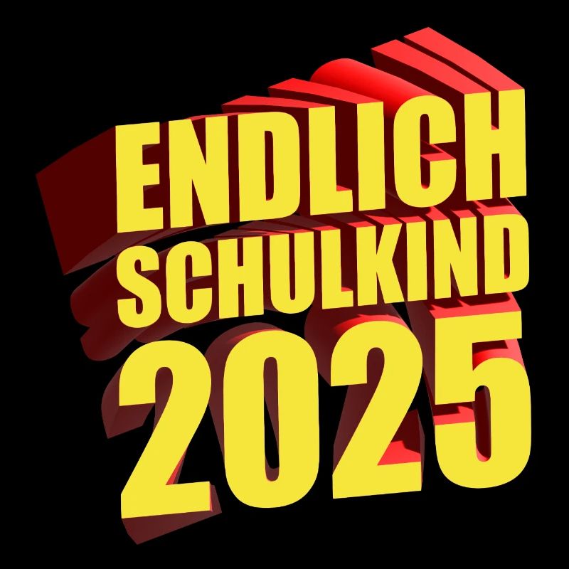 Endlich Schulkind 2025 Geschenk zur Einschulung