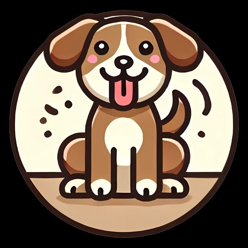 Conception de chien de dessin animé ludique