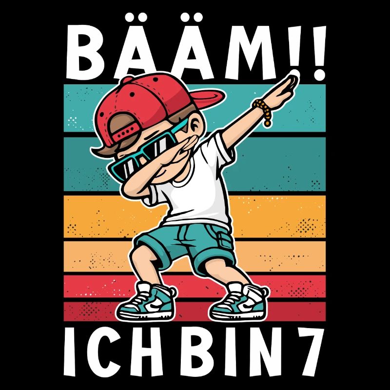 7. Geburtstag Dabbing Junge Bääm Ich Bin 7