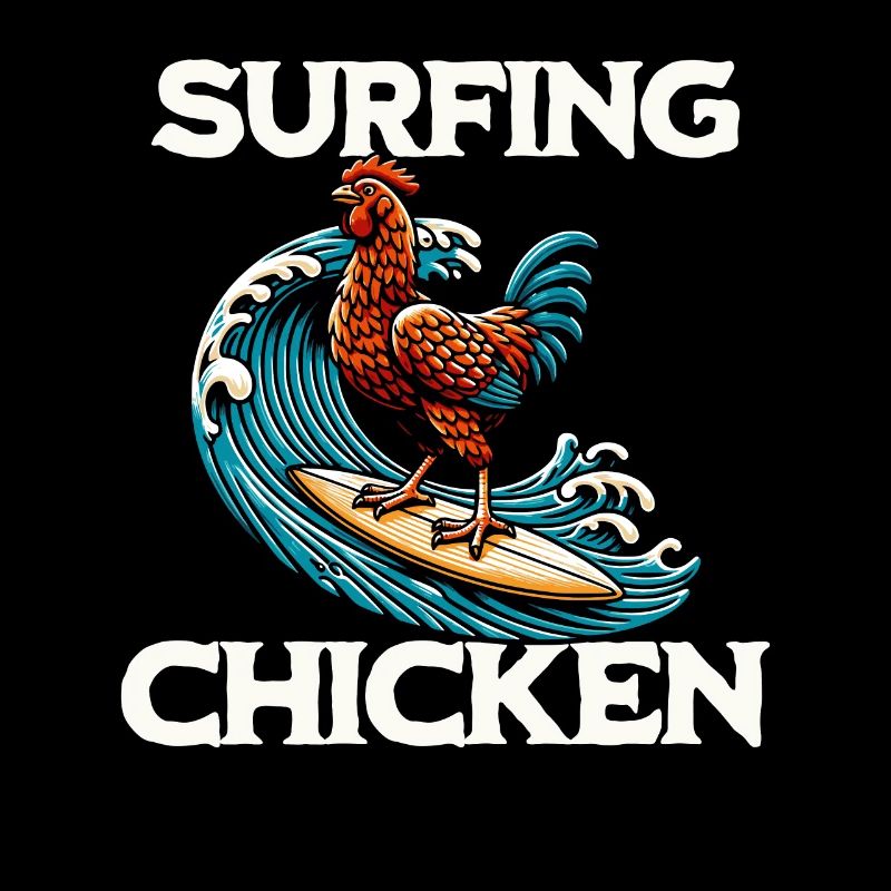 Poulet surfeur
