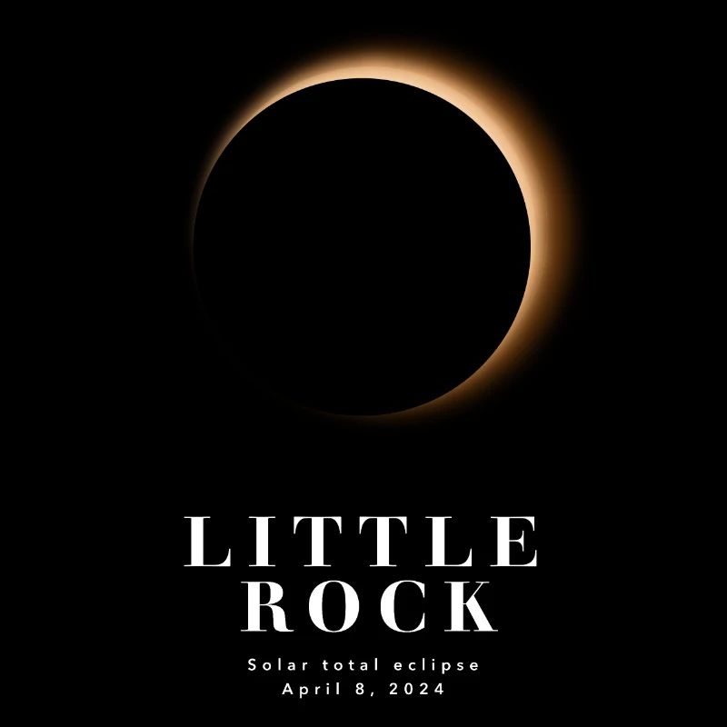 LITTLE ROCK TOTAL SOLAR ECLIPSE 2024