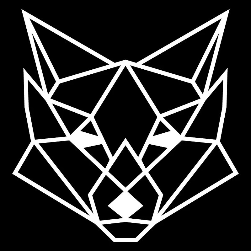 Geometric fox poly gift idea polygon