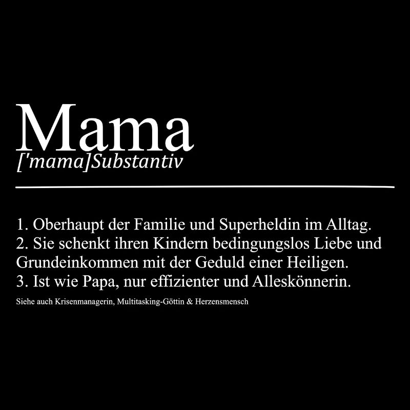 Mama lustige Definition Geschenk Muttertag