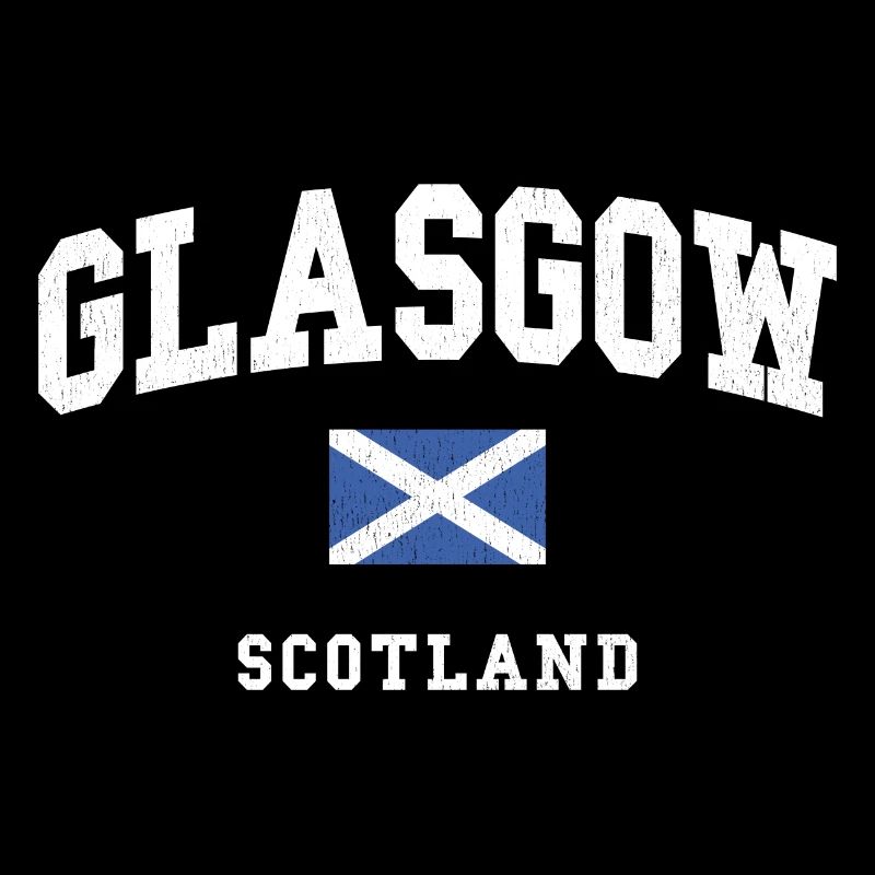 Graphique du drapeau de l’Écosse de Glasgow