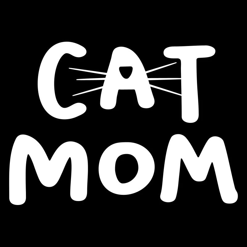 Cat Mom Katze Quote Statement Schnurrhaare Mutter