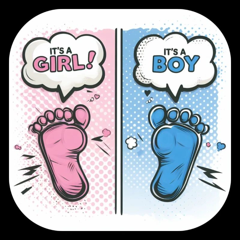 Füße Geschlecht Baby Junge oder Mädchen