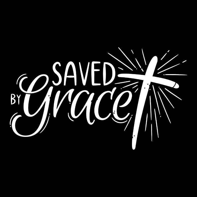 Saved by Grace Lettering