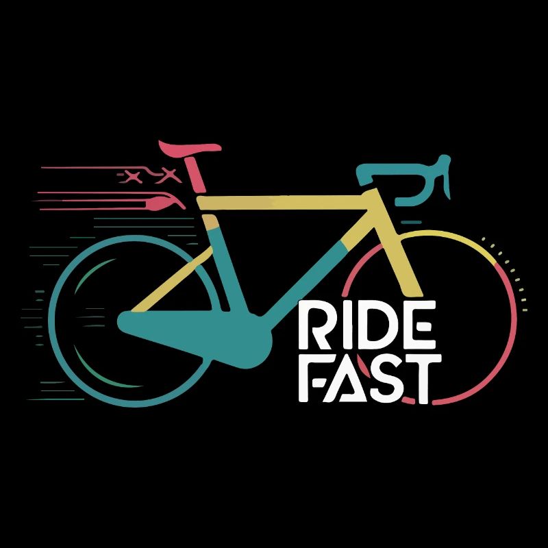 Conception d’impression de vélo de vitesse vive