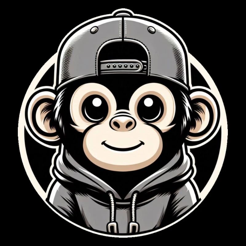 Casquette à capuche Monkey Round