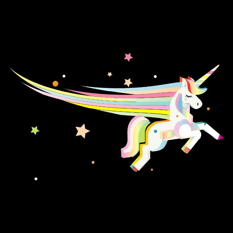 Magisches Einhorn – Farbenfrohe Illustration