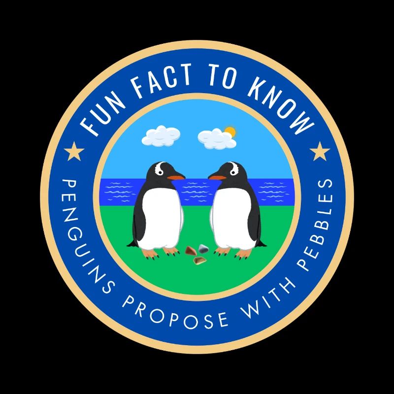 Penguins propose with pebbles