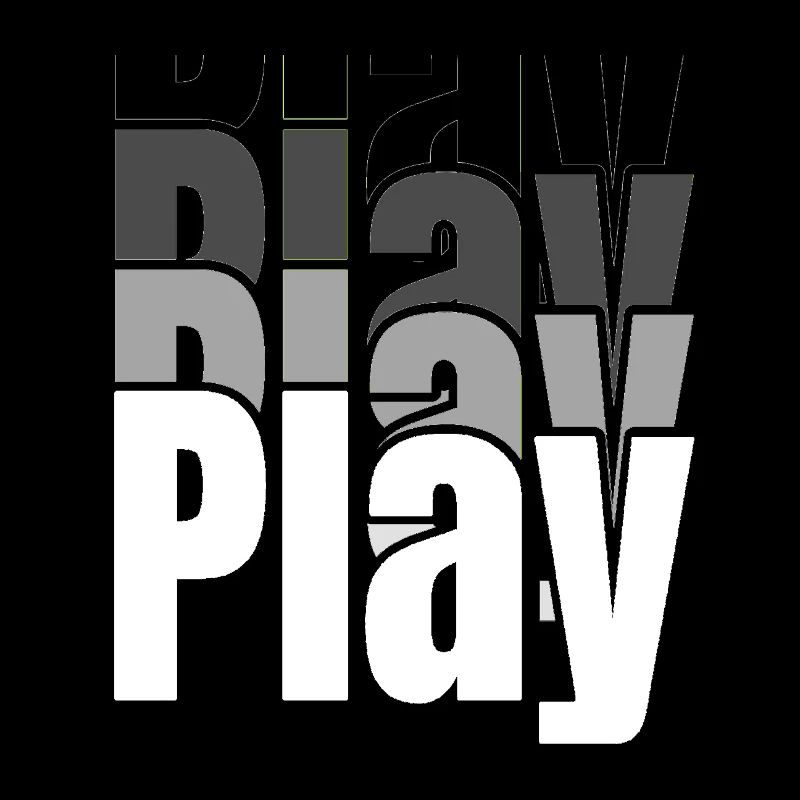 Overlapping Play Typography