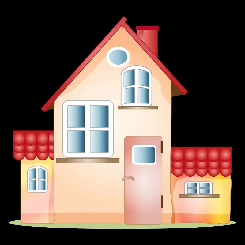 Maison colorée – Motif de maison conviviale