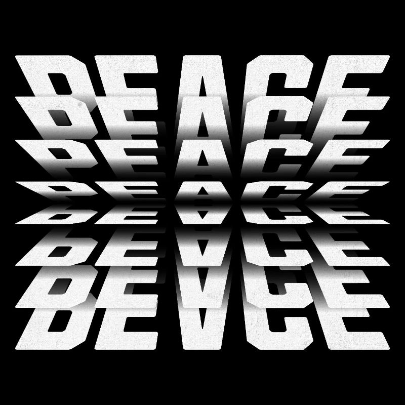 Typographie Mirror Peace