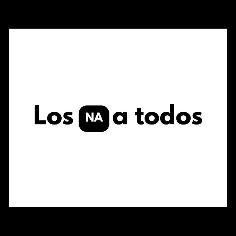 NA in black box between letters