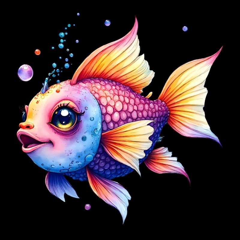 Lebendiger Regenbogenwassermann