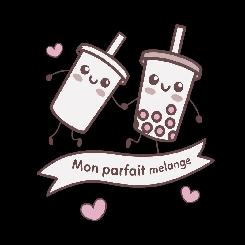 Parfait Mélange Bubble Tea Kawaii
