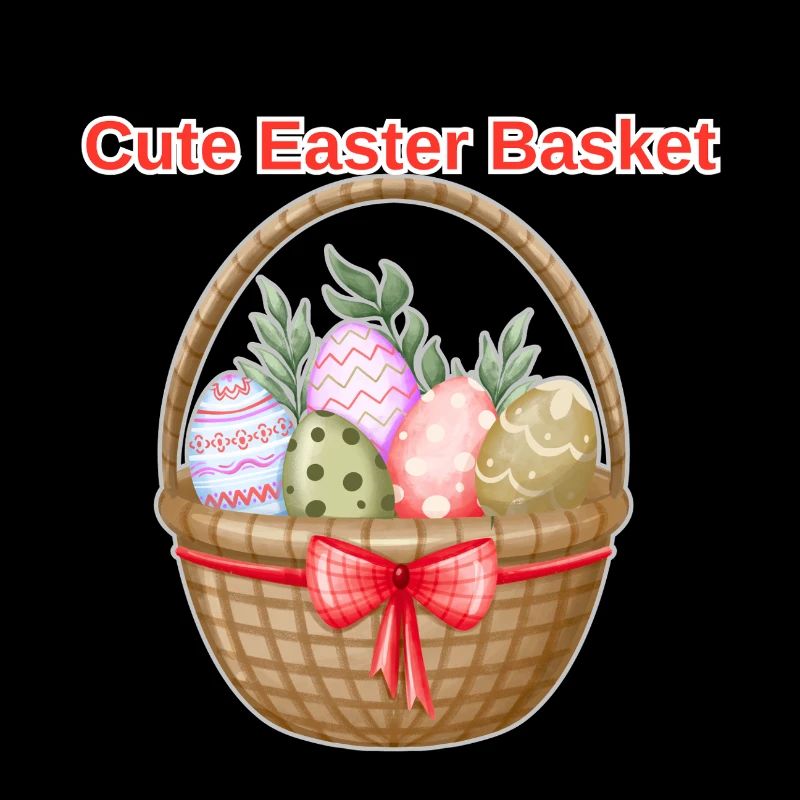 Cute Easter Basket Shirt – Easter Eggs Tee