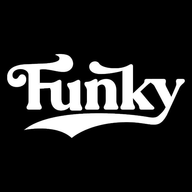 Funky Retro Script Logo