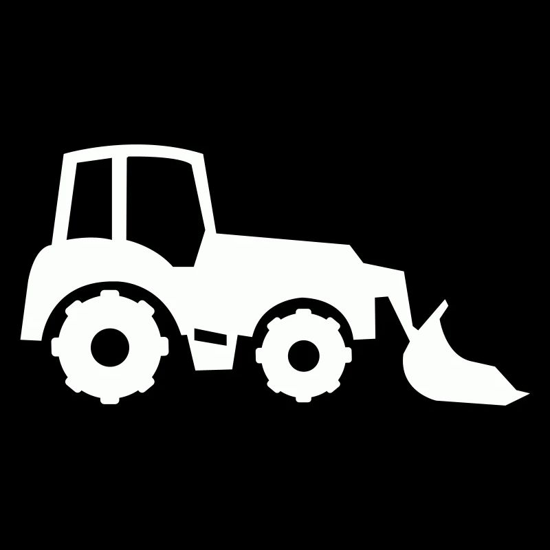 Traktor Silhouette Frontlader