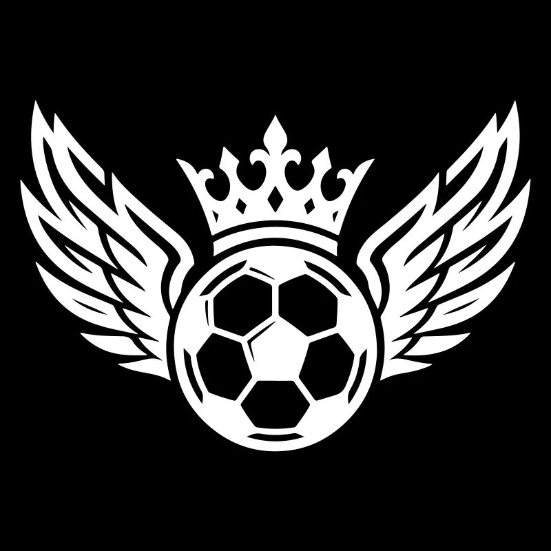 Fussball Krone Flügel