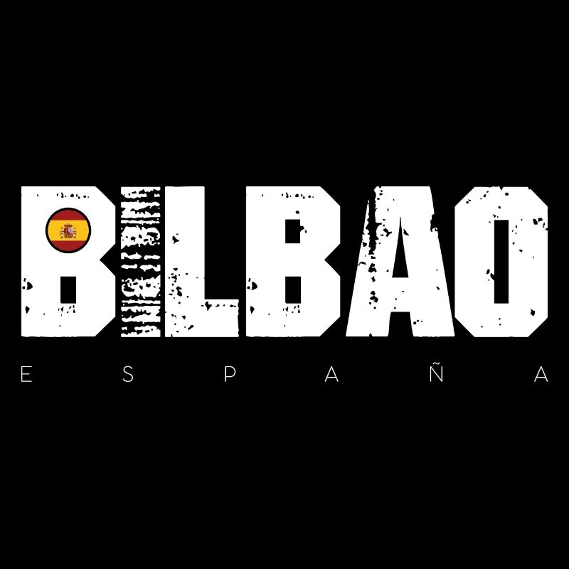 Big Bad Typographie en détresse avec drapeau espagnol