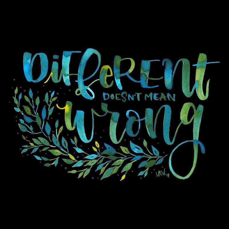 Different, not wrong