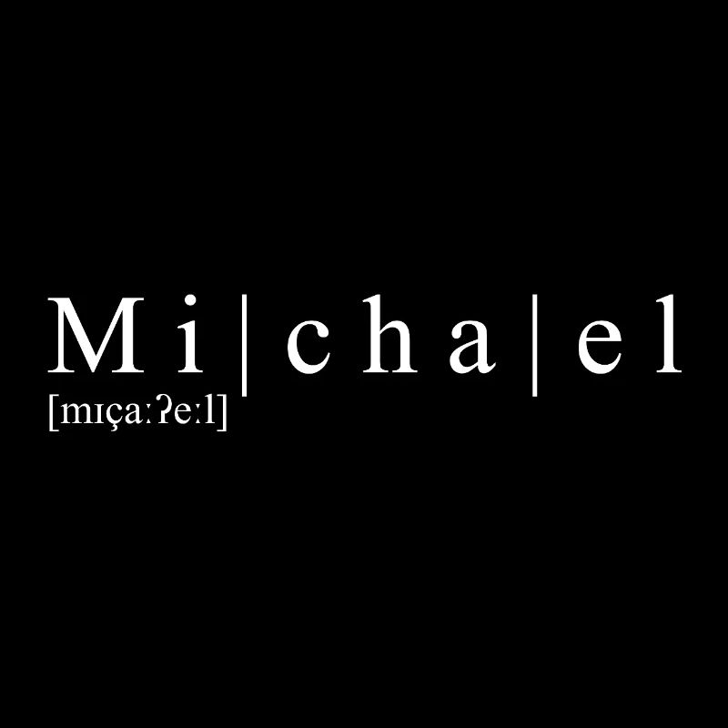 Name Abstract Typographic Black