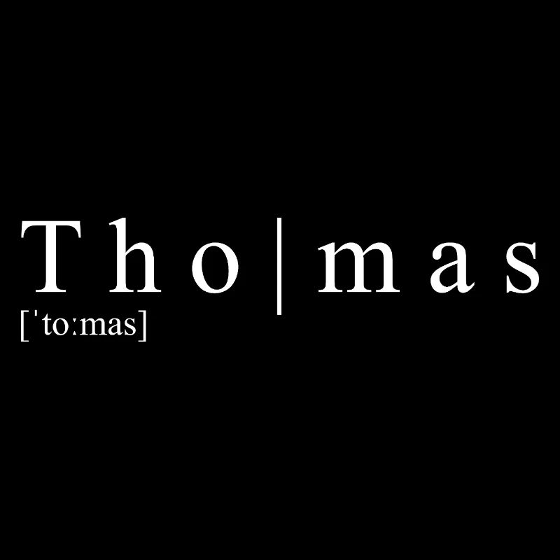 Thomas Definition Typografie