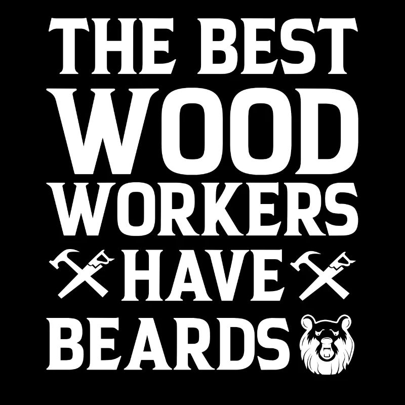 Lumberjack Beard Woodworker Man Chainsaw Forest