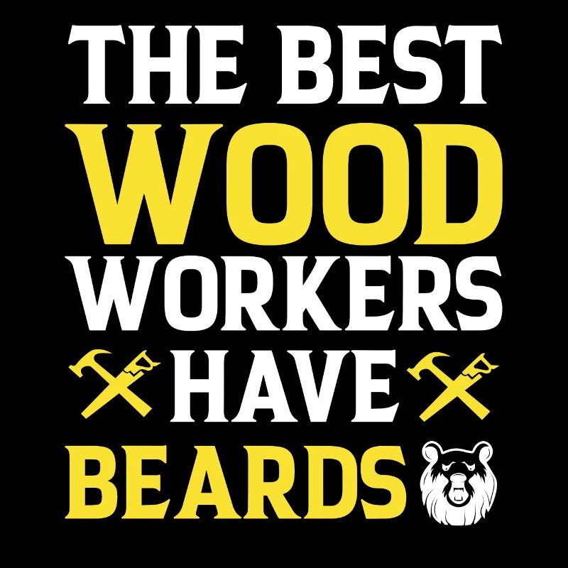Lumberjack Beard Woodworker Man Chainsaw Forest