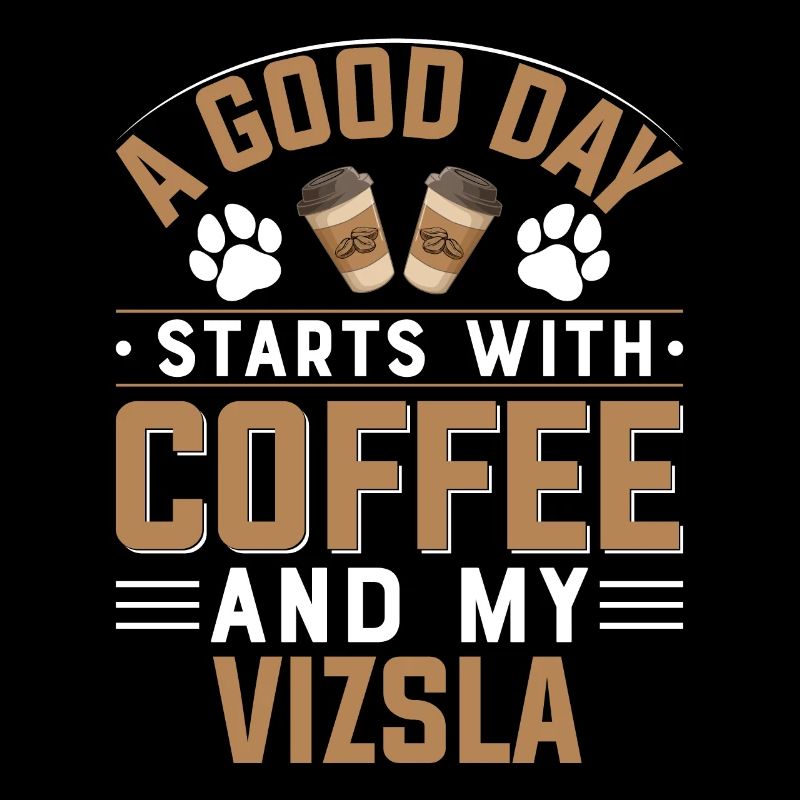Short-haired Hungarian Pointer Vizsla Coffee