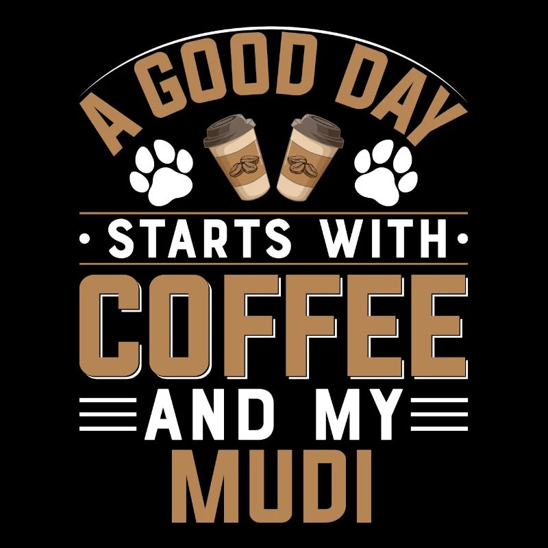 Mudi Dog Breed Coffee Drinking Caffeine Caffeine