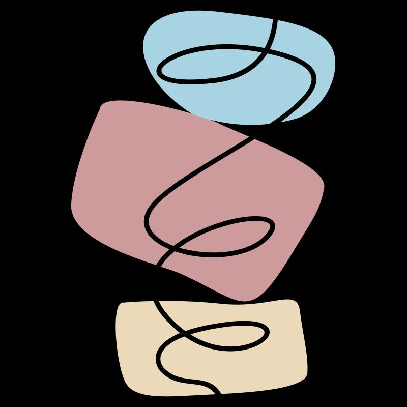 Abstract Design Stacking Stones