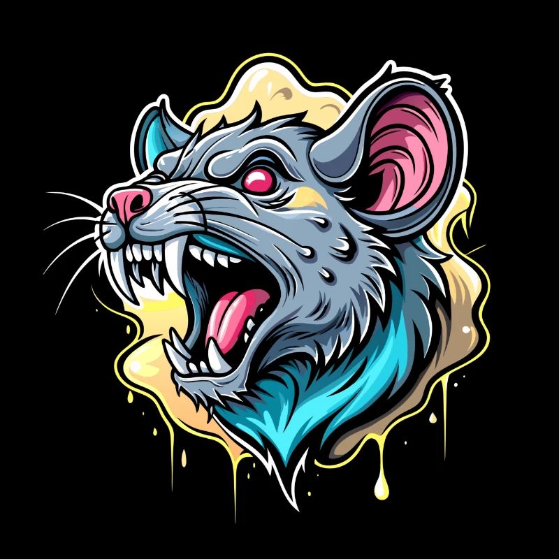 rat color splash