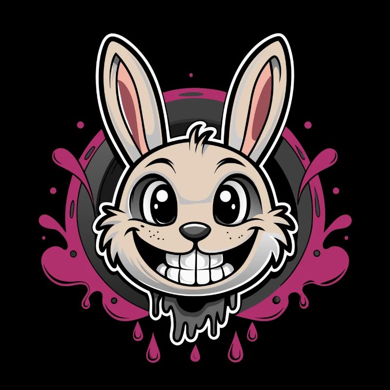 smiling easter bunny