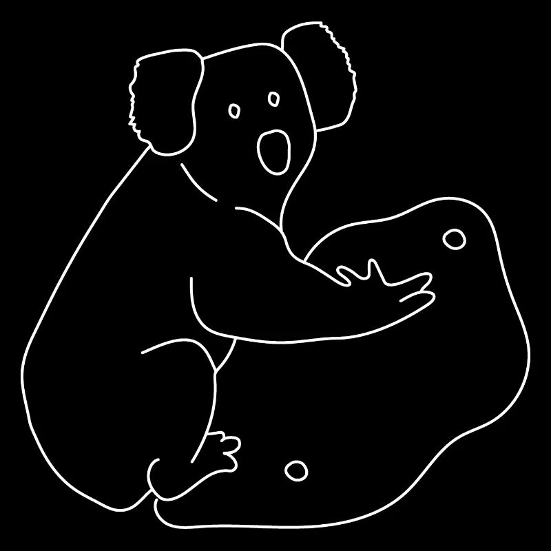 Boulder Design Climbing Koala - Funny Shirt