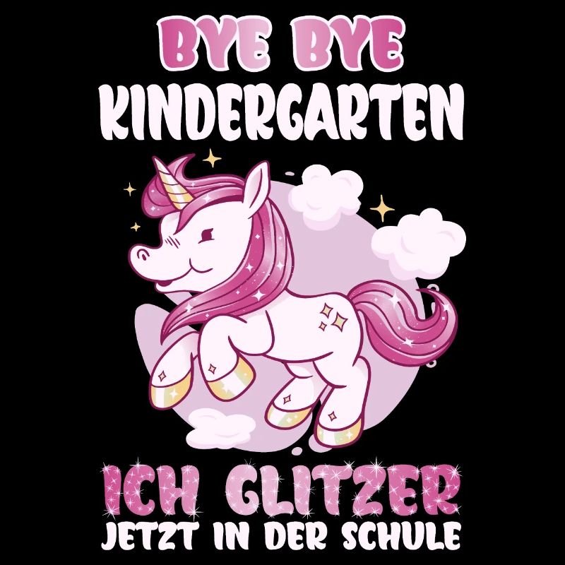 Ich glitzer jetzt in der Schule Einschulung