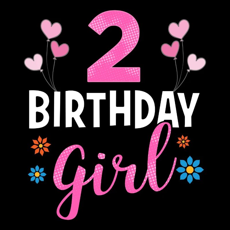 Fille d'anniversaire - 2 ans