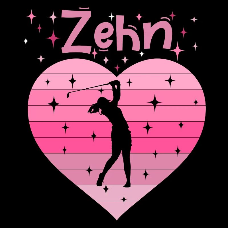 10. Geburstag Golf Golferin Mädchen Tochter